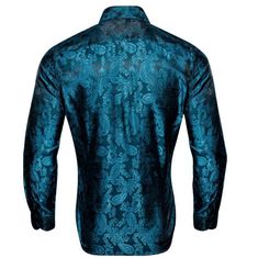 This is the perfect shirt for any man who wants to look stylish and sophisticated. The paisley print is elegant and timeless, and the shirt fits comfortably and looks great on anyone. Whether you're dressing up for a special event or just want to feel your best, this is the shirt for you. Handmade 100% Silk Paisley Dry Clean Only - 30-DAY MONEY-BACK GUARANTEE - Try it! If you don't love it, send it back. We offer free shipping on returns and exchanges. Take your time! You've got 30 days to decid Formal Long Sleeve Paisley Print Shirt, Elegant Long Sleeve Shirt With Paisley Print, Formal Fitted Shirt With Paisley Print, Elegant Paisley Print Top For Party, Elegant Paisley Print Party Tops, Elegant Formal Paisley Print Top, Elegant Paisley Print Formal Top, Elegant Long Sleeve Paisley Print Tops, Autumn Winter Fashion Casual