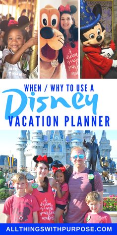 the disney vacation planner with pictures of characters