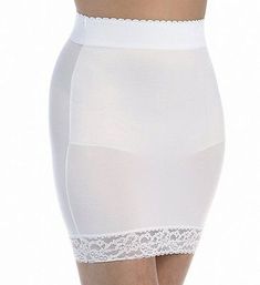 Trendy Fashion Rago Shapewear White Half Slip & Attached Panty Light Control Shaper Size 32/XL, women clothing Rago Shapewear, Scallop Top, Half Slip, Light Control, Shapewear, Women Clothing, Stretch Fabric, Trendy Fashion, Women's Clothing