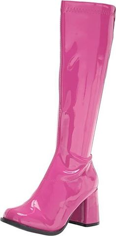 IS-E-Gogo, 3" Gogo Boots W/Zipper. Fuchsia Size: 6  In stock for immediate shipment The Powerpuff Girls Halloween, Powerpuff Girls Halloween Costume, 60s Inspired Outfits, Summer Two Piece Outfits, Boot Fashion, Ellie Shoes, Gogo Boots, Pink Boots, Zipper Boots