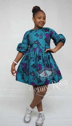 Check out this item in my Etsy shop https://www.etsy.com/ca/listing/557981042/african-girls-cinderella-dress-ankara Short African Dresses, Best African Dresses, African Fashion Skirts, African Dresses Modern, Afrikaanse Mode