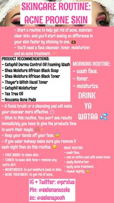 Pinterest KieriaAsia Haut Routine, For Skin Care, Face Acne, Acne Remedies, How To Get Rid Of Acne, Acne Skin, Anti Aging Skin Products, Aging Skin Care