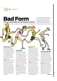 an article about running is featured in the magazine's latest book, bad form