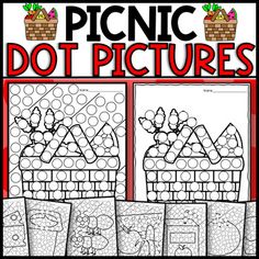 the printable dot pictures for kids to color