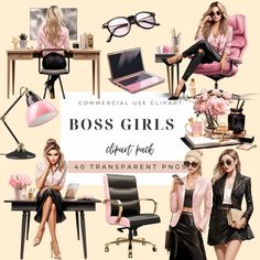 Boss Woman Illustration, Boss Lady Stickers, Boss Babe Clipart, Boss Lady Sublimation, Girl Boss Planner, Boxing Girl, Woman Illustration, Girl Clipart, Clipart Design