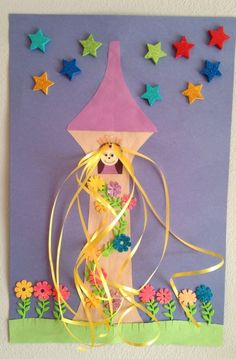 Rapunzel Tower, Art Videos For Kids, Princess Crafts, Pinterest Crafts, Camping Crafts, Disney Crafts, Childrens Crafts, Preschool Art