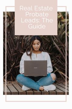 a woman sitting on the ground with her laptop and text that reads make money with crypt for beginners