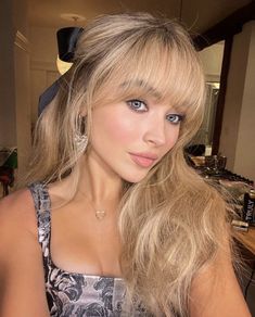 Bardot Bangs, Bangs Ponytail, Haircut Inspo, Blonde Bangs, Celebrity Singers, Hair 2024