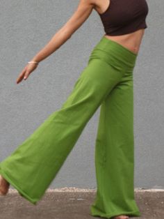 A High-Quality Festival Bell Bottom Unique Green Yoga Pants, Festival Boho Clothing, Hand Made Out of Amazing Cotton Lycra, Beautiful Loose Pants, Perfect for the up-and-coming season. These beautiful and relaxed boho pants are the perfect style for your everyday visit to a café, a good yoga session, as well as a quick visit to a festival nearby. A unique and gorgeous loose pants, perfectly tailored to fit and compliment all body types, from size S to size XL. It is loose and comfortable to wear, and the fabric is a soft Cotton Lycra that feels great on the body. Now is the perfect time for you to purchase these amazingly comfy pants, and to enjoy them everywhere. ------------------------------------------------------------------------------------------------- Sizes: S = 36 M = 38 L = 40 X Summer High Waist Yoga Pants With Pockets, High Waist Solid Color Yoga Pants For Summer, Baggy Solid Yoga Pants For Spring, High Waist Yoga Pants With Pockets For Summer, Versatile Full-length Summer Pants, Versatile Stretch Green Yoga Pants, Versatile Green Stretch Yoga Pants, Solid Color Long Yoga Pants For Summer, Green Baggy Full-length Pants