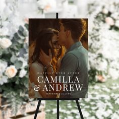 Modern Photo Elegant Wedding Welcome Editable Template Bridal Theme, Wedding Poster, Modern Minimalist Wedding, Wedding Posters, Black White Wedding, Wedding Decor Elegant, Wedding Welcome Signs, Elegant Wedding Invitations, Wedding Reception Decorations