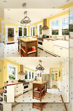 the kitchen is clean and ready for us to use in its new owner's home