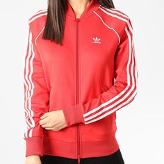 Adidas Originals Women's Red Superstar Trefoil Track Jacket Size Small Fm3313 Red Athleisure Outerwear For Streetwear, Red Spring Track Jacket For Sports, Red Athleisure Outerwear For Winter, Red Sportswear Winter Outerwear, Red Sporty Track Jacket For Winter, Red Sportswear Outerwear For Winter, Red Sporty Winter Track Jacket, Sporty Red Track Jacket For Winter, Red Sportswear Outerwear For Fall