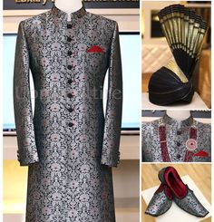 Description Weddings are important because they celebrate life and possibility.Get customize Self Textured Jamawar Sherwani for your special occasion. Elegant Kurta With Traditional Drape For Ceremonies, Elegant Traditional Drape Kurta For Ceremonies, Elegant Raw Silk Sets For Traditional Ceremonies, Silver Kurta With Zari Work For Wedding, Bollywood Style Silver Kurta For Wedding, Silver Wedding Kurta With Zari Work, Silver Wedding Kurta, Festive Silver Wedding Kurta, Elegant Jamawar Sherwani With Traditional Drape