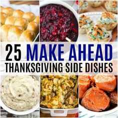 25 make ahead thanksgiving side dishes