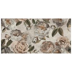 a floral wallpaper with roses on it