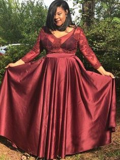 Prom Dresses 2018, Princess Sleeves, Plus Size Prom, Vestido Plus Size, A Line Prom Dresses, Plus Size Prom Dresses, Satin Prom Dress, Cheap Prom Dresses, Stretch Satin