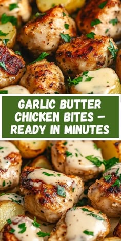 garlic butter chicken bites ready in minutes