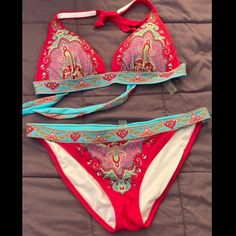 Victoria's Secret Swimsuit Bikini Both L Never Worn Victoria Secret Swim, Relationship Tips, Victoria's Secret Pink, Pink Red, Secret Pink, Womens Swim, 2 Piece, Victoria's Secret, Swimming