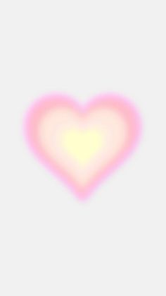 a pink heart shaped object is shown in the middle of a white background with light coming from it