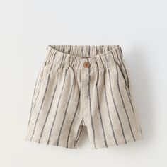 Nwt! Bought Two By Accident. Cutest Summer Shorts. 55% Linen Kids Linen, Linen Outfit, Zara Shorts, Little Baby, Blue Cream, Kids Bottoms, Summer Shorts, Linen Blend, Kids Shop