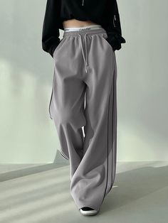 Don't Doubt Me Wide Leg Pants Baggy Clothes, Easy Trendy Outfits, Casual Sporty, Simple Trendy Outfits, Fit Pants, Casual Style Outfits, Dream Clothes, Outfits Casuales, Long Pants