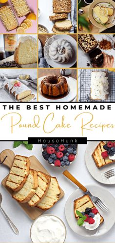 the best homemade pound cake recipes for desserts, cakes, and cupcakes