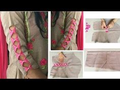 Designer Sleeves, Suit Kurti, Beautiful Sleeves, Back Neck Designs