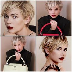 Michelle Williams Haircuts 2024, Hair Pixie, Penteado Cabelo Curto, Hair Crush, New Haircuts