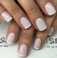 Nails Gel Nails French, Unghie Sfumate, Manicure Colors, Nature Tattoos, Manicure Y Pedicure, French Tip Nails, Nail Polish Colors, French Manicure