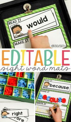 the sight word match is an easy way to practice sight words and make it even easier