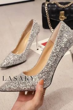 Lasaky - Elegant Pointed-Toe High Heel Shoes with Delicate Heel for Bridesmaids Dressing Style, Super High Heels, Black Flats, Heel Shoes, Stiletto Heel, High Heel Shoes, High Top, High Heel, Stiletto Heels