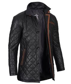 Long Leather Jacket For Men
This men's black quilted leather jacket is an essential piece of fashion. High-quality lambskin leather helps you stay safe and warm in tough situations and simultaneously gives a comfy feel. It has a fully quilted body that makes it elegant and attractive. Other features include buckle and strap closure, front zipper + buttons closure for proper fit, three outside and two inside pockets gives freedom to keep all essentials safe without any hesitations. This cool and Long Leather Jacket, Quilted Leather Jacket, Maroon Leather Jacket, Dark Brown Leather Jacket, Cafe Racer Leather Jacket, Leather Jacket For Men, Cafe Racer Jacket, Black Leather Biker Jacket, Long Leather Coat