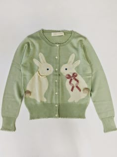 Green Rabbit Cardigan Clothing Png, Cots, Dr Closet, Lolita Fashion, Clothing Ideas, My Wardrobe