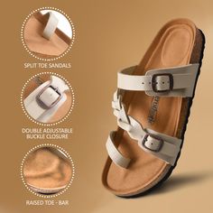 Best Walking Sandals, Work Sandals, Arch Support Sandals, High Arches, Supportive Sandals, Clarks Sandals, Fashion Slides, Womens Slides Sandals, Don't Settle For Less