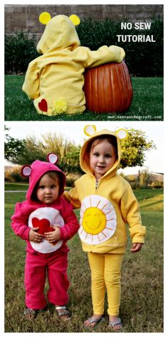 two children dressed up in winnie the pooh costumes