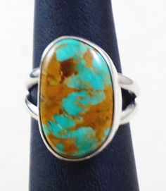 Adjustable Oval Turquoise Ring With Large Stone, Southwestern Oval Turquoise Ring With Natural Stones, Untreated Adjustable Oval Turquoise Ring, Untreated Oval Turquoise Ring, Authentic Turquoise Jewelry, Zuni Jewelry, American Indian Jewelry, Navajo Jewelry, Turquoise Rings