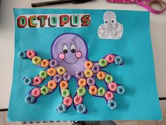 Cereal octopus Octopus Craft, Octopus Crafts, Preschool Craft, Rainbow Room, Fish Crafts, Preschool Crafts, Toddler Activities, Under The Sea, Octopus