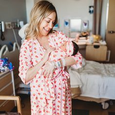 Newborn Gown, Floral Robes