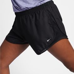 Color Black/Black/Black/Wolf Gray Dri-Fit Curved Hem 3 Inch Inseam Side Mesh Panels Brief Lined Black Nike Pros, Triathlon Clothing, Women's Running Shorts, Nike Tempo Shorts, Womens Dress Coats, Nike Tempo, Shorts Plus Size, Running Shorts Women, Nike Running Shorts