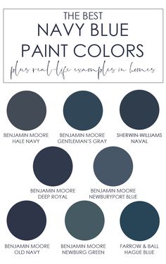 the best navy blue paint colors