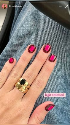 Graphic Gel Nails, Random Color Nails, Interesting French Tip Nails, Short Nails Winter 2024, Circle Nail Designs, Different Colour Nails On Each Hand, Short Nails Biab, Mismatched Nails Color Schemes, Nail Colour Combos