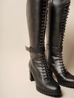 ALCOTT LACE-UP KNEE BOOT