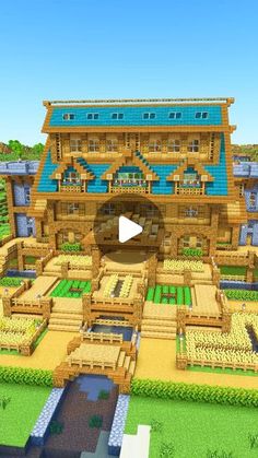 an image of a large house in minecraft