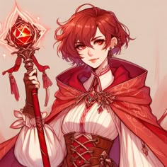 Female Wizard Character Design, Dnd Character Reference, Mage Aesthetic, Npc Dnd, Red Hair Women, Daughter Of Evil, Female Wizard, Forbidden Knowledge, Fantasy Wizard