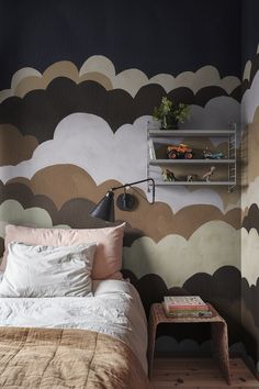 #wallpaper #kidsroomdecor #babyroom #interiordesign #kidsroom #bedroomdecor #homedecor #kidsroominspiration Extraordinary Wallpaper, Gender Neutral Bedrooms, Whimsical Wallpaper, Cozy Cuddles, Soft Clouds, Safari Wallpaper, Wallpaper Inspiration