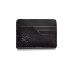 This wallet is made using top grain cowhide, featuring contrasted smooth and textured leathers for each card slot. The wallet features 4 card slots on either side and a interior pouch for bills. Made in CanadaGenuine Cowhide Leather Black Leather Wallet, Cowhide Leather, Leather Wallet, Card Slots, Slots, Grain, Black Leather, Pouch, Wallet