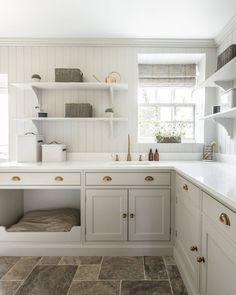 the kitchen is clean and ready to be used as a place for cooking or baking