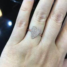 Description: BEAUTIFUL 14K ROSE GOLD LADIES DIAMOND RING. THIS ITEM IS NEW. COMES WITH GIFT BOX. WE DO OFFER FREE SIZING. IF YOU HAVE ANY OTHER QUESTIONS PLEASE CONTACT US. ALL THE INFO ON THIS ITEM DOWN BELOW. THANK YOU VERY MUCH. KATE .Metal: SOLID 14K ROSE GOLDStamped: 14K Total Gram Weight: 2.2GRRing Size: 7 (RESIZEBLE)Setting: PAVEWidthTop: 13.8MM (0.5'' INCH)Width Bottom: 1.4MM (0.05'' INCH)Stones: 100% NATURAL DIAMONDSColor: FClarity: VS2-SI1Shape: ROUND BRILLIANT CUT DIAMONDSTotal Carat Heart Shaped Diamond Jewelry With Pave Setting, Heart-shaped 14k Gold Jewelry With Pave Setting, Heart-shaped Diamond Ring With Pave Setting, Gold Heart-shaped Diamond Ring For Valentine's Day, Valentine's Day Heart-shaped Diamond Necklace With Pave Setting, Criss Cross Ring, Cross Ring, Ladies Diamond Rings, White Band