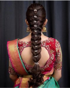 Traditional Hairstyle For Saree, Simple Bridal Hairstyle, Hair Style Vedio