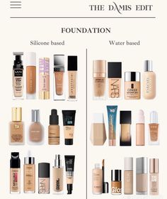 Acne Safe Makeup, Safe Makeup, Types Of Foundation, Different Skin Types, Best Match, Makeup Artist Tips, Makeup Help, Face Makeup Tips